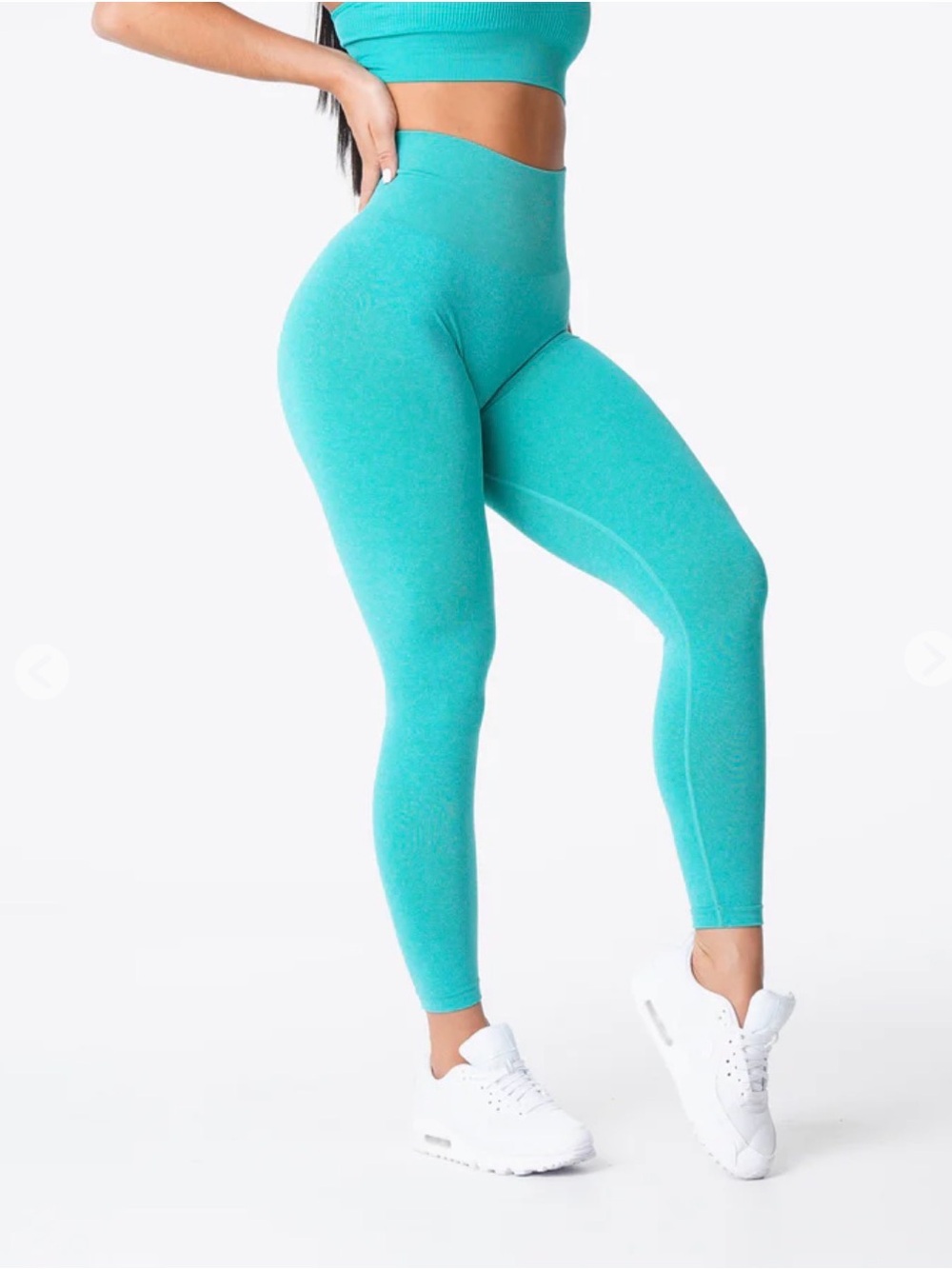 NVGTN High-Waist Seamless Leggings - Turquoise Blue